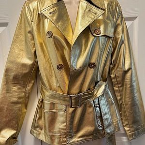 Ralph Lauren Metallic Trench Coat.